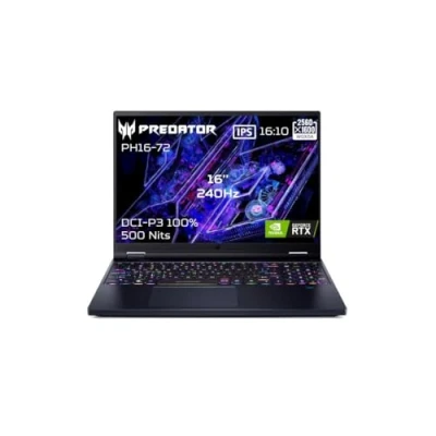 Image de ACER Portable Predator Helios 18 PH18 72 96R2 Intel Core i9 14900HX 32GB DDRS5 2ToSSD NVIDIA GeForce RTX4080 18&#039;&#039; WQXGA IPS 240Hz (Mate) NO OS