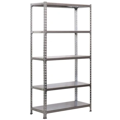 Image de Simon Rack Étagère Rangement et 5 Niveaux, 180 kg Capacité de Charge Point Flexion, 1800x900x300 mm, Lourde, Garage, Gris/Galvanisé Simonclick