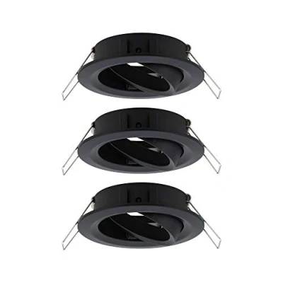 Image de Paulmann 92487 Choose orientable Max. 3x10 Watts Spot Plafond Noir Mat Lampe encastrée Alu, Black Matt