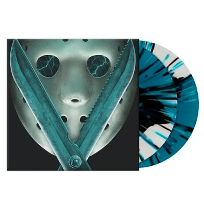 Image de Friday The 13th Part V/a New Beginning/Vinyle Bleu Blanc avec Eclaboussures Noires 180gr