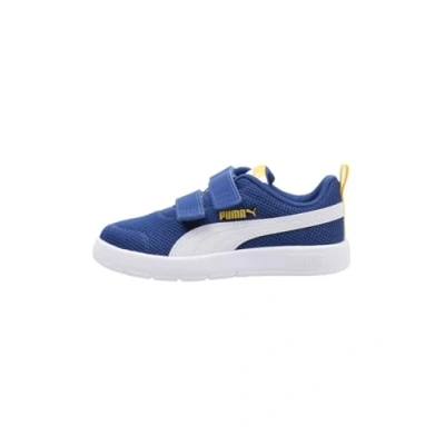 Image de PUMA COURTFLEX V3 Mesh PS Sneaker, Clyde Royal White Sunny Yellow, 32.5 EU