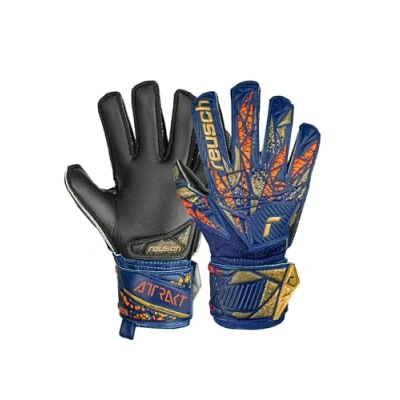 Image de Reusch Attrakt Silver Junior Gants de Gardien But pour Enfants avec Expanse Cut et Une Prise en Main exceptionnelle