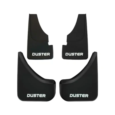 Image de MDAK Compatible avec Dacia Duster (HS) Post Facelift 2014 2017 Jeu de Bavettes Garde Boue Avant et Arrière Voiture 4 Pcs Noir