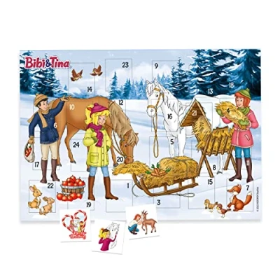 Image de Papierdrachen Calendrier de l&#039;Avent avec des Tatouages pour enfants à coller Animaux d&#039;hiver et d&#039;autres dessins Noël vegan Set 3