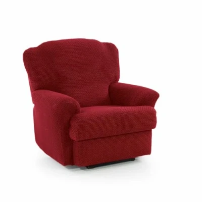Image de SOFASKINS® Housse de Fauteuil Relaxation inclinable, Super élastique, avec Design Exclusif, Respirante et Durable, Facile à Installer. Dimensions : 70 90 cm. Couleur Rouge