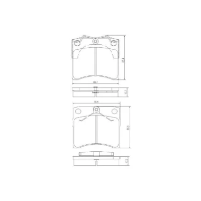 Image de MAPCO 6383/1 Jeu de plaquettes frein Essieu avant contact signal d&#039;usure inclus VOLKSWAGEN: TRANSPORTER 4, 4 Bus