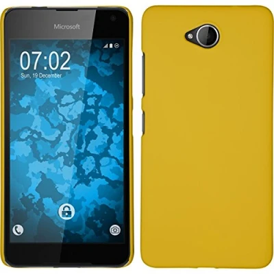 Image de PhoneNatic Coque Rigide Compatible avec Microsoft Lumia 650 gommée Jaune Cover Cubierta