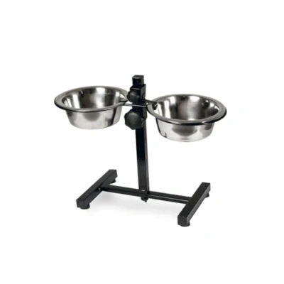 Image de Karlie Support pour gamelles avec en Acier Inoxydable Ø : 16 cm 2 x 810 ML