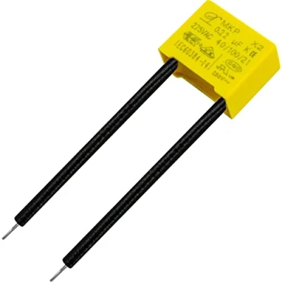 Image de Lumonic MKP Condensateur antiparasite pour lampes LED 0,22µF 275V AC Tension X2 220nF