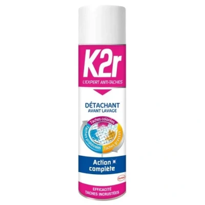 Image de Miror K2r Action Complète Turbo Aérosol (400mL) Détachant avant lavage Tous types de taches Même Incrustées