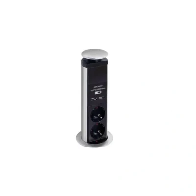 Image de Brennenstuhl 1396200003 Base múltiple retráctil Para mesas Tower Power Multicolore