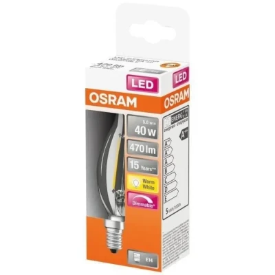 Image de OSRAM Ampoule LED Culot: E14 Blanc chaud 2700 K 5 W équivalent à 40 Retrofit CLASSIC BA DIM