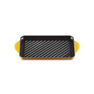 Image de Le Creuset Gril Rectangulaire en Fonte Émaillée, 33 x 22 cm, Nectar, 20202326720460