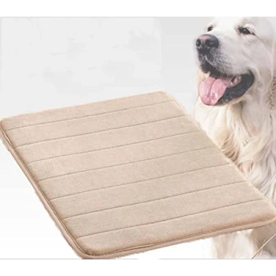 Image de Danchen Lit pour chien et chat 60 x 40 cm Lavable Mousse douce fine Coussin orthopédique antidérapant
