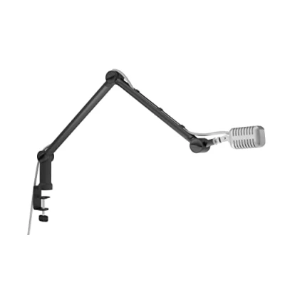 Image de ICY BOX 60872 Bras de microphone professionnel rotatif à 360 pour adaptateur 3/8&quot; 5/8&quot; Gestion des câbles Blue Yeti, Snowball, HyperX QuadCast et bien d&#039;autres
