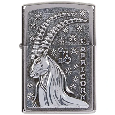 Image de Zippo, 2006506, PL AA8207 CapricornTierkr. V19 Briquet en Laiton Design 5,83,81,2