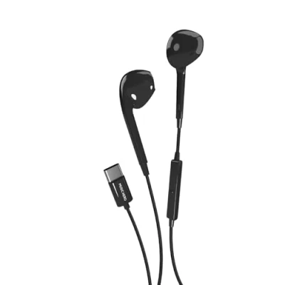 Image de Music Hero auricolari a filo USB C, cuffiette comandi integrati, microfono, Semi in Ear, Nero