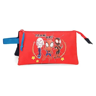 Image de Marvel Spidey et ses Amis Trousse Triple Rouge 22x12x5 cms Polyester