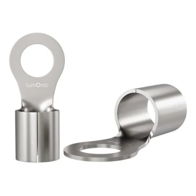 Image de Lumonic 25x cosses à sertir nues 4 6mm² I M4 non isolées M4, cosse tubulaire 4mm2 6mm2 œillets annulaires, connecteurs sert