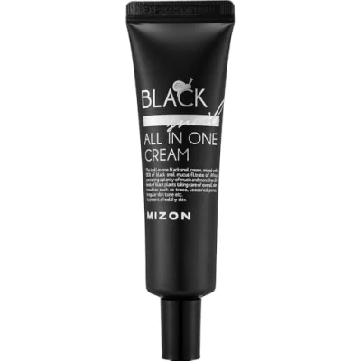 Image de [MIZON] BLACK SNAIL ALL IN ONE CREAM (35ml) Soin coréen Crème Hydratante Réparatrice Anti âge Extraits de plantes &amp; Bave d&#039;escargot noir Illumine régénère