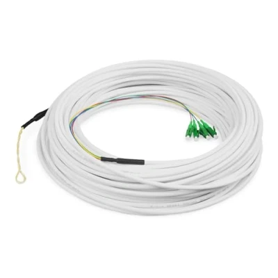 Image de DIGITUS Câble Drop FTTH monomode OS2 4 fibres connecteurs LC/APC flexion optimisée G.657A2 LSZH 30 m de longueur Fibre optique, Optic Cable