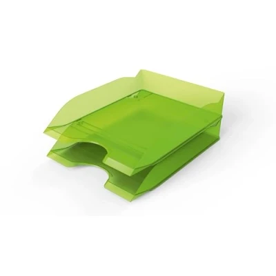 Image de DURABLE Corbeille à courrier Basic A4 pour classer et Ranger Vos Documents superposable Vert Clair