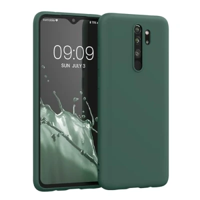Image de kwmobile Housse Compatible avec Xiaomi Redmi Note 8 Pro Coque de téléphone Protection Souple en Silicone Vert Sapin