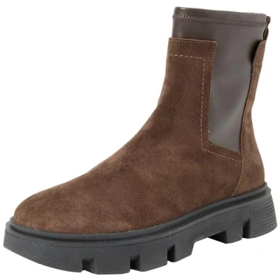 Image de Geox D Vilde Bottines à la Cheville, Marron foncé, 41 EU