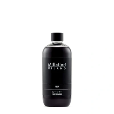 Image de MILLEFIORI Milano Nero Recharge de Diffuseur, Verre, Noir, 12,5 x 6,5 17,7 cm