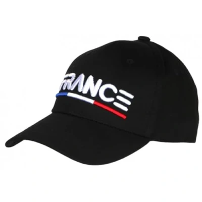 Image de PAYS Casquette France Noire Drapeau Tricolore Bleu Blanc Rouge Tendance Taille: Taille Unique Couleur: Noir Mixte