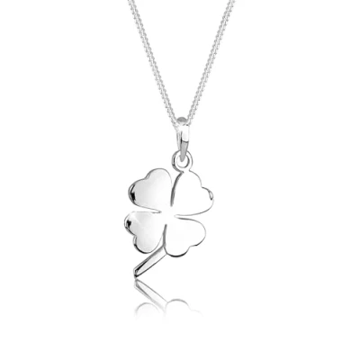 Image de Elli Lucky Charm LEAF Clover Collier, Femme, Taille: 45, Silber