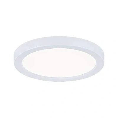 Image de Paulmann 93035 Panneau LED Spots encastrés Areo VariFit IP44 Blanc Neutre 118 mm Rond INCL. 1x6,5 Watts éclairage de Plafond Plastique 4000 K, Matière, 6.5 W