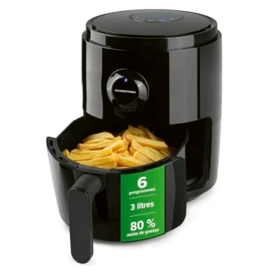 Image de GOURMETmaxx friteuse à air chaud numérique Combinaison d&#039;un four chaud, gril et d&#039;une Minuterie 60 min Arrêt automatique 6 programmes Utilisation facile 1400 watts