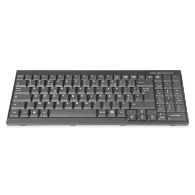 Image de DIGITUS Clavier Turc QWERTY USB pour Consoles LCD KVM Noir