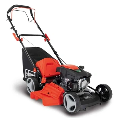 Image de Scheppach Tondeuse à Gazon Thermique MS161 46 Autotractée Moteur 4T de 150cm3 Largeur Coupe 46cm Transmission Pro Panier 55 litres Ejection Latérale &amp; Fonction Mulching