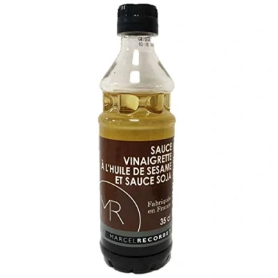 Image de sauce vinaigrette à l&#039;huile de sésame et soja Fabriquée en France MR Bouteille 350ml