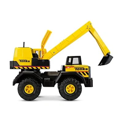 Image de Pelleteuse ultra robuste, Tonka, Jouet de construction pour enfants, véhicules le jeu créatif, Développement des capacités motrices, jaune noir, cadeau garçons et filles 3+ ans