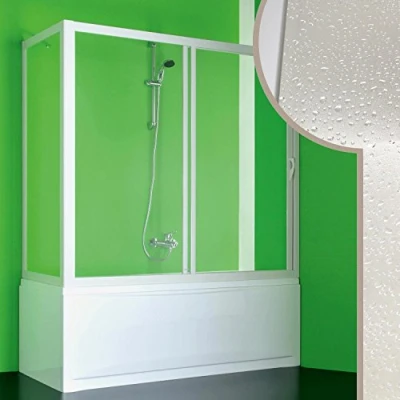 Image de FORTE Cabine Douche Pare Baignoire 70x160 CM en Acrylique Mod. Plutone avec Ouverture Laterale