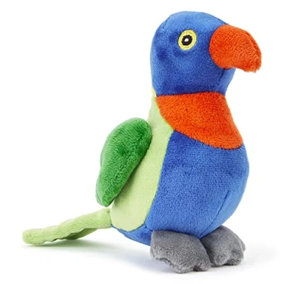 Image de Zappi Co Peluche Douce et Moelleuse pour Enfants Animaux en Parfaits des Compagnons de Jeu Douillets Agréables Les (12 15 cm) (Loriquet)