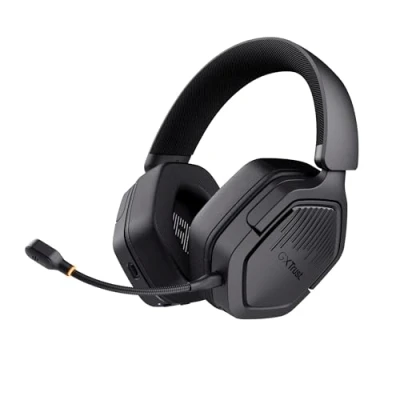 Image de Trust GXT 1493 Ravox Casque Gaming sans Fil Bluetooth + 2.4 GHz pour PS5 PS4 Switch PC Xbox Mobile, Pilotes 50mm, Batterie 70 Heures, Faible Latence, Gamer Over Ear avec Microphone, Noir