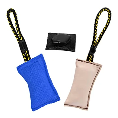 Image de DINGO GEAR WWW.DINGOGEAR.COM 1977 Kit magnétique pour Le Dressage de Chien : Aimant encastré, Jouet à Mordre Bleu Nylcot et en Cuir véritable
