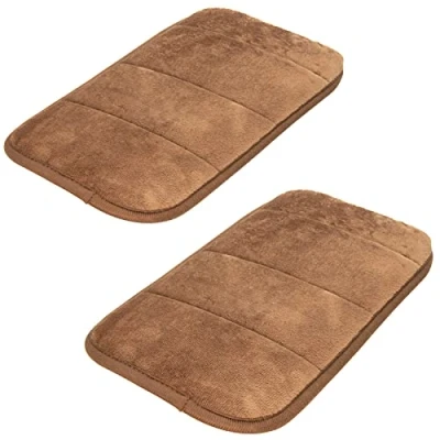 Image de 2 ensembles Améliorer Ordinateur Poignet coude Tampon, LINYAPRY Mousse mémoire Bras Se reposer Oreiller, Soutien Tapis pour Clavier Bureau Jeux Soulager la douleur au (Brun)