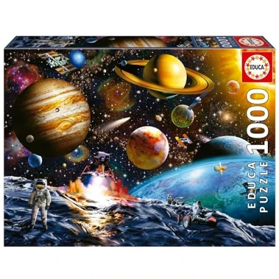 Image de Educa Puzzle de 1000 pièces pour Adultes Mission astéroïde. Mesure: 68 x 48 cm. Contient Environ la Colle Fix Puzzle. À partir 14 Ans (19918)