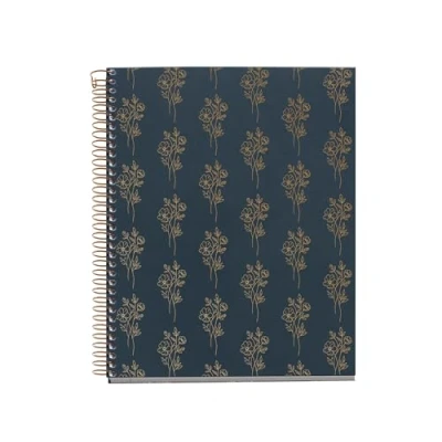 Image de Miquelrius Cahier A5 (148 x 210 mm), 100 feuilles lignées de 70 g/m², couverture en carton rigide, 4 bandes couleur, spirale, 2 trous, carnet ligné, jolie papeterie, bouquets