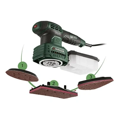 Image de PARKSIDE® ponceuse excentrique multifonction 3 en 1 orbitale, triangulaire PMFS 200 B2
