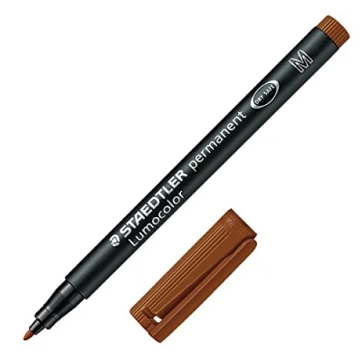 Image de Staedtler LumoColor 317 Feutre Permanent Pointe Moyenne 1 mm Brun