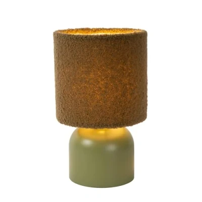 Image de Lucide Woolly lampe à poser Ø 16 x 28 cm vert