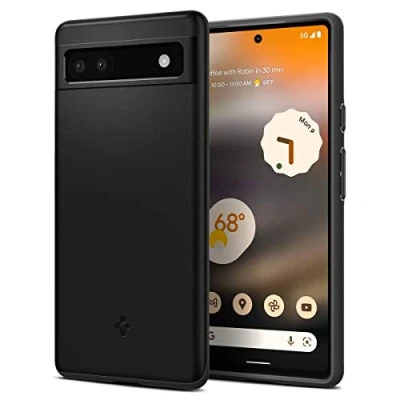 Image de Spigen Thin Fit Coque Compatible avec Google Pixel 6a Noir