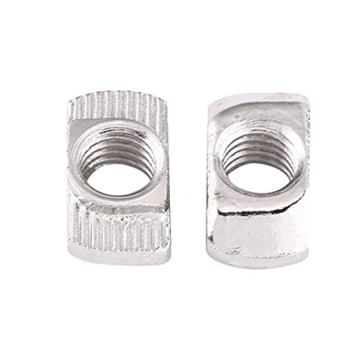 Image de Lot de Ecrous en T Coulissant Norme Européenne Acier au Carbone Zingé pour Profilé d&#039;Aluminium(EU30 M5 x 15.5mm 8mm)