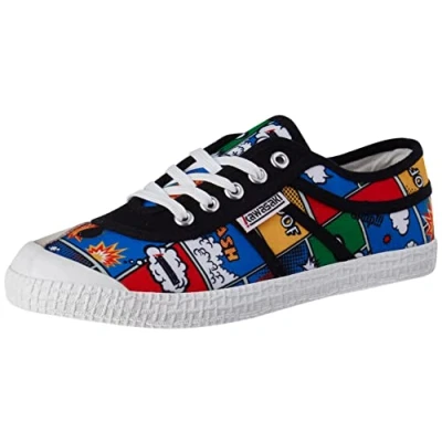 Image de Kawasaki Mixte Cartoon Canvas Shoe Sneakers Basses, 8881 Multi Color, 42 EU